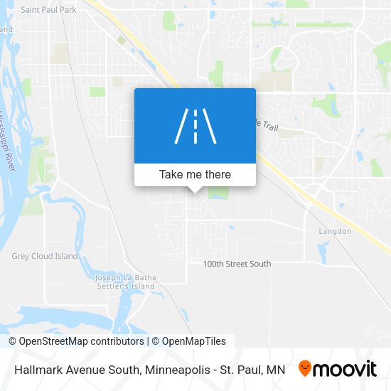Mapa de Hallmark Avenue South
