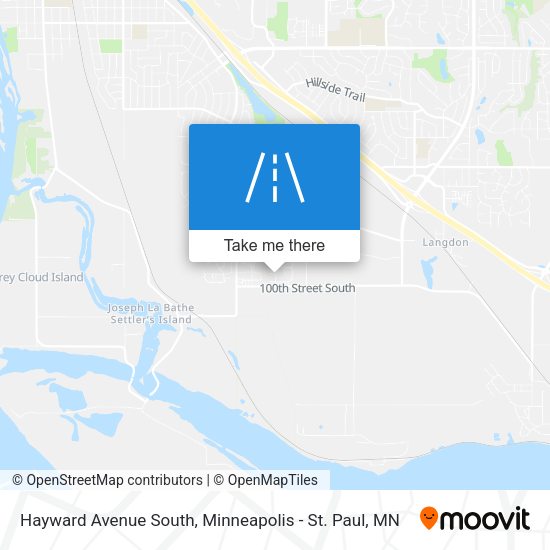 Hayward Avenue South map