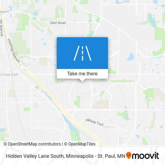 Mapa de Hidden Valley Lane South
