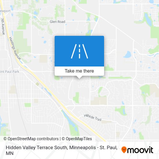 Hidden Valley Terrace South map