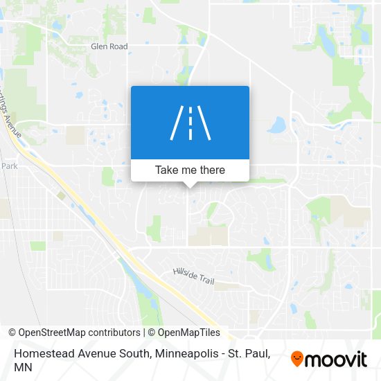 Homestead Avenue South map