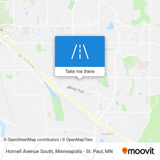 Hornell Avenue South map