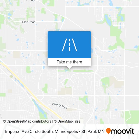 Imperial Ave Circle South map