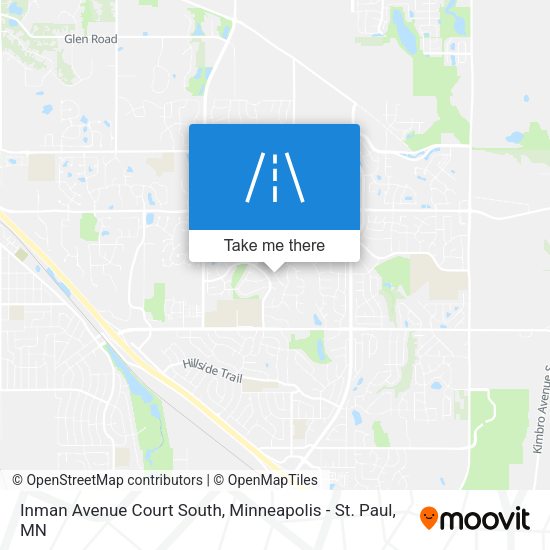 Inman Avenue Court South map