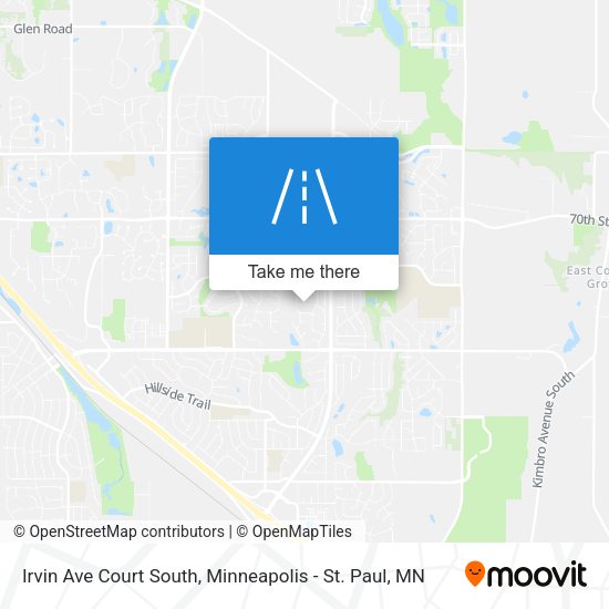 Mapa de Irvin Ave Court South
