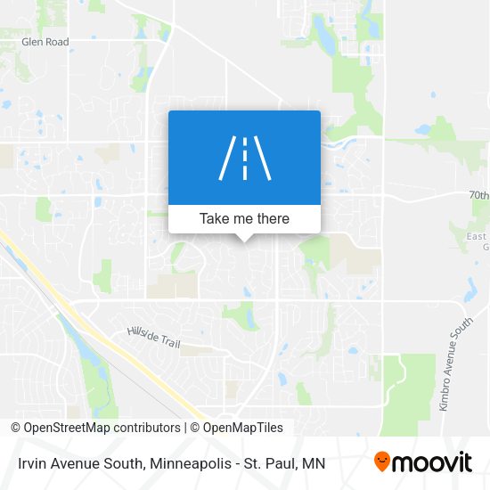 Irvin Avenue South map