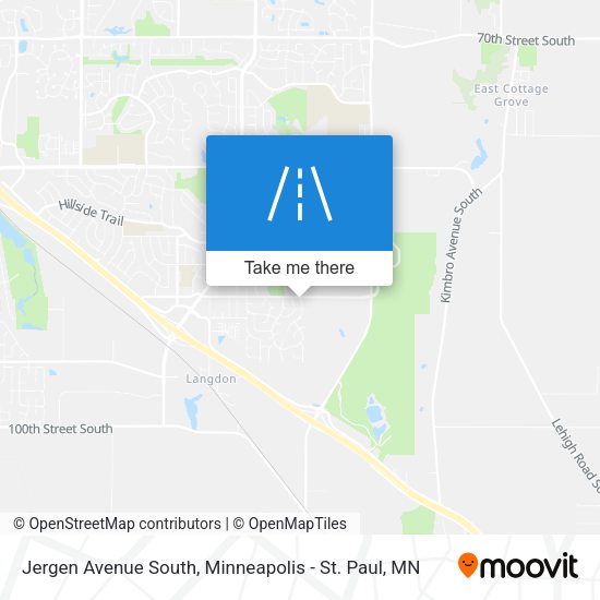 Jergen Avenue South map