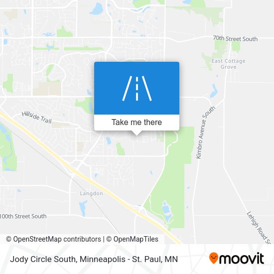 Jody Circle South map