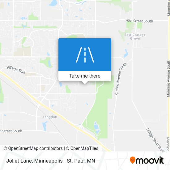 Joliet Lane map