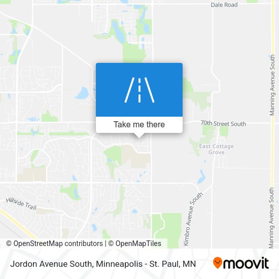 Mapa de Jordon Avenue South