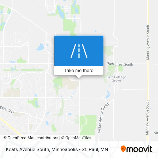 Mapa de Keats Avenue South