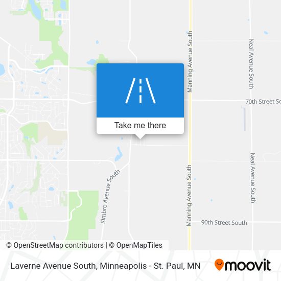 Laverne Avenue South map