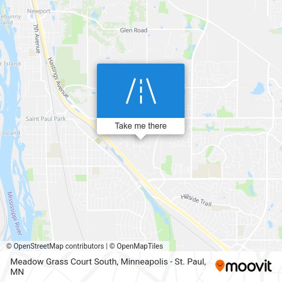 Mapa de Meadow Grass Court South
