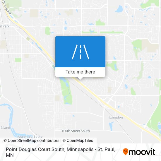 Point Douglas Court South map