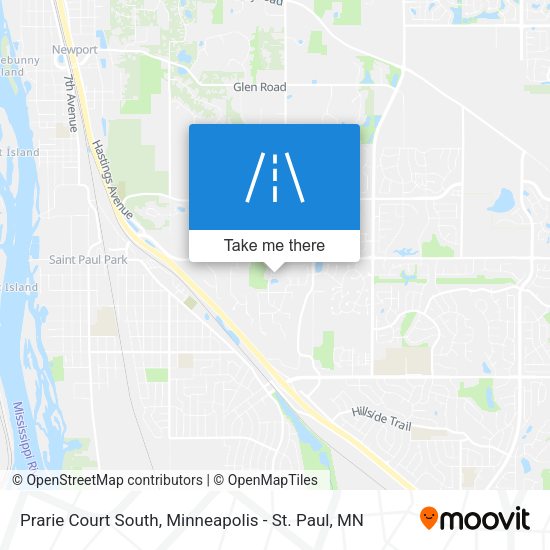 Prarie Court South map
