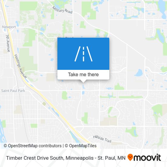 Timber Crest Drive South map