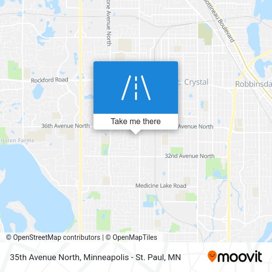 35th Avenue North map