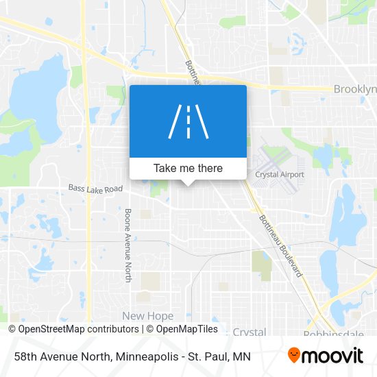 58th Avenue North map