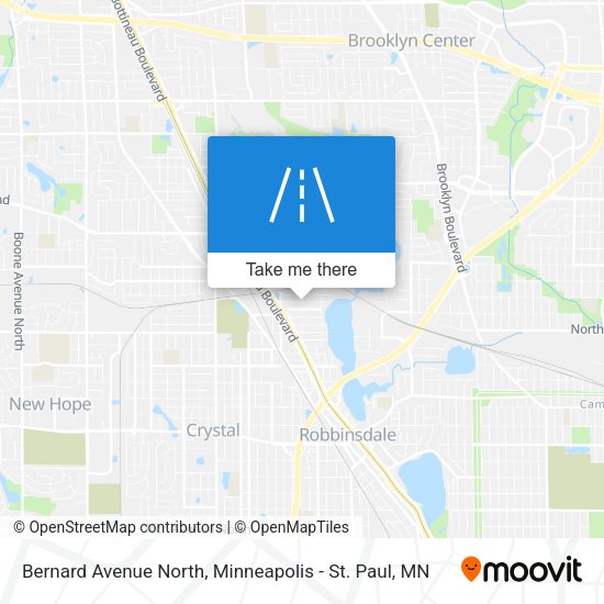 Bernard Avenue North map