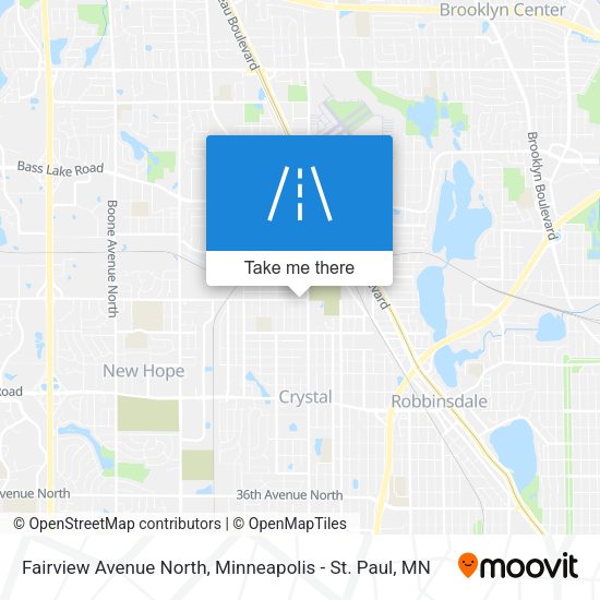 Fairview Avenue North map
