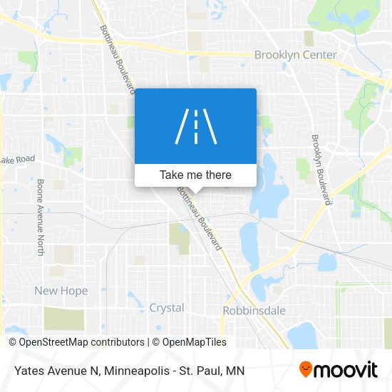 Yates Avenue N map