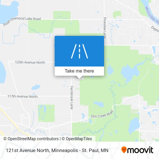121st Avenue North map
