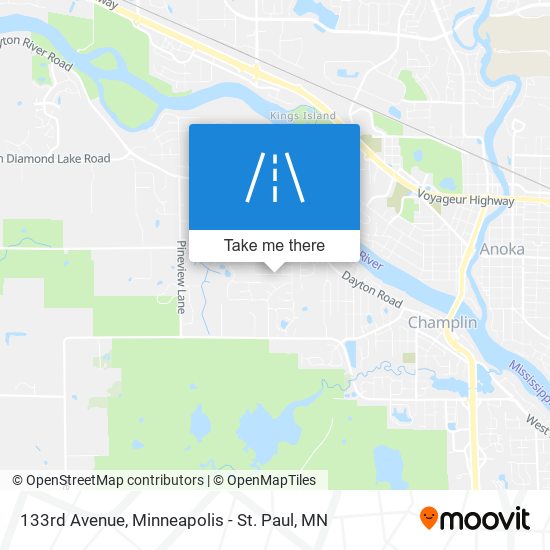133rd Avenue map