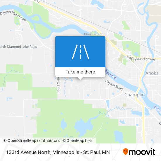 133rd Avenue North map