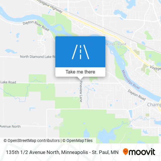 135th 1/2 Avenue North map