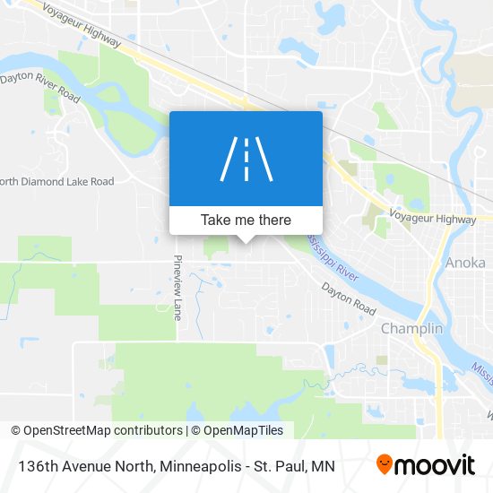 136th Avenue North map