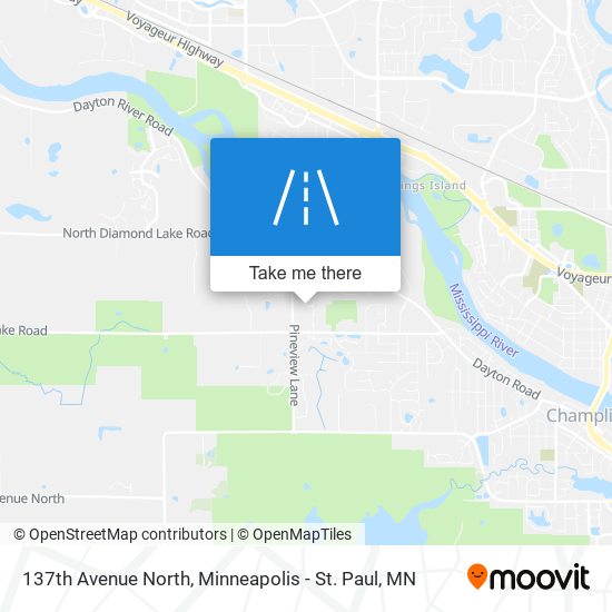 137th Avenue North map