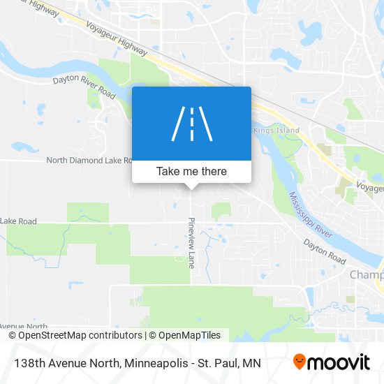 138th Avenue North map