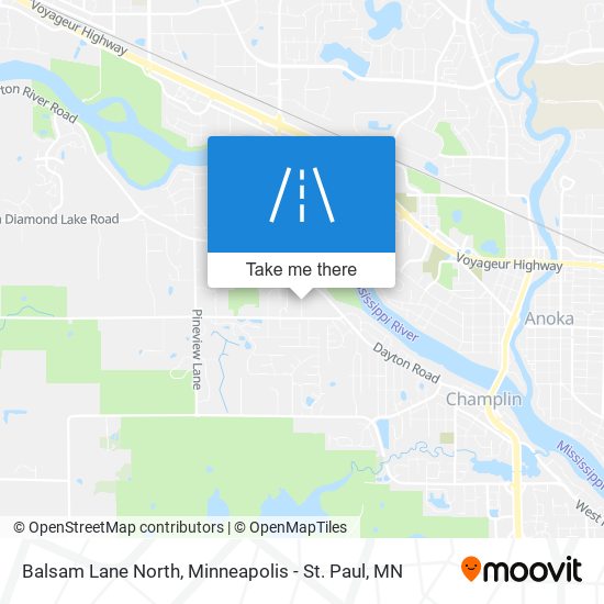 Mapa de Balsam Lane North