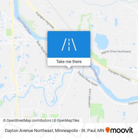 Dayton Avenue Northeast map