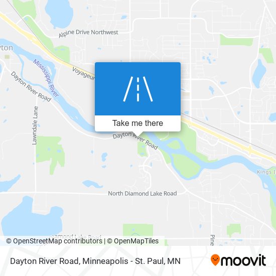 Dayton River Road map