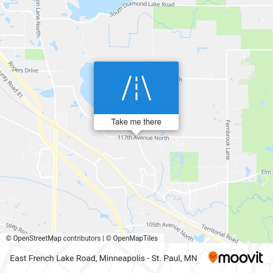East French Lake Road map