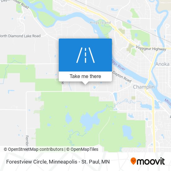 Forestview Circle map