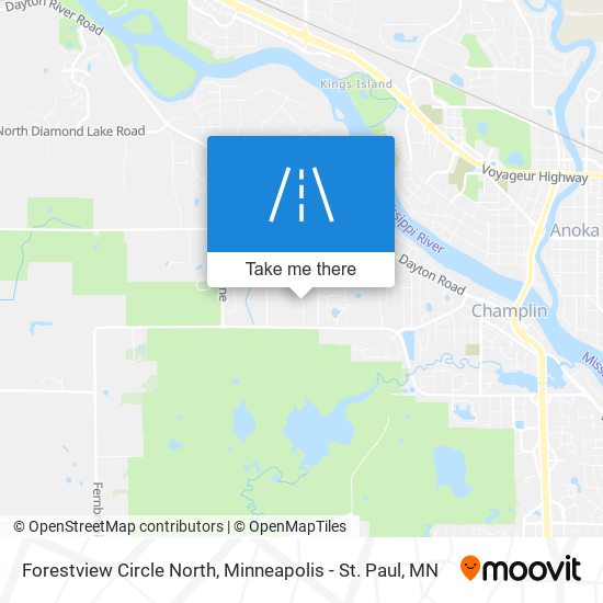 Forestview Circle North map