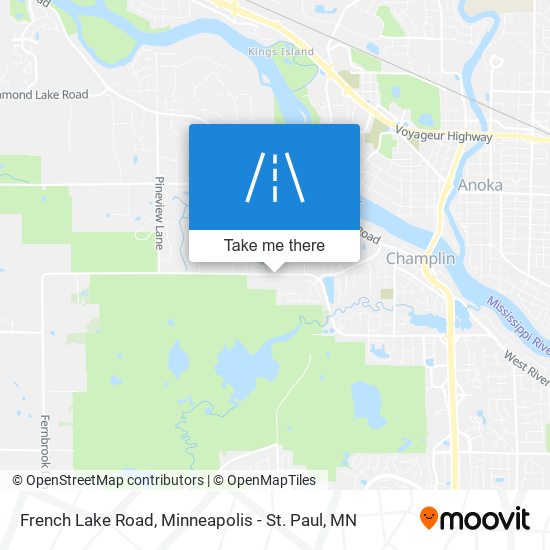 French Lake Road map