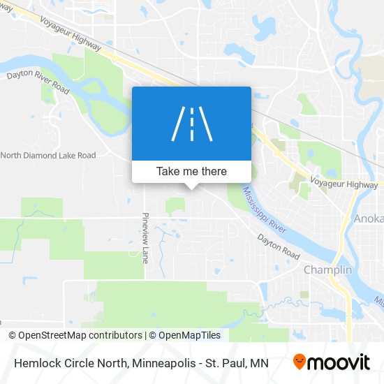 Hemlock Circle North map