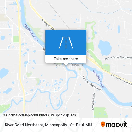 River Road Northeast map