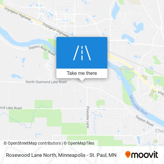 Rosewood Lane North map