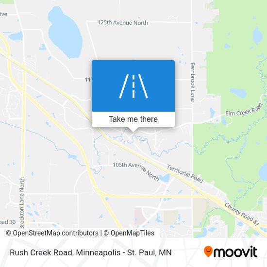 Mapa de Rush Creek Road