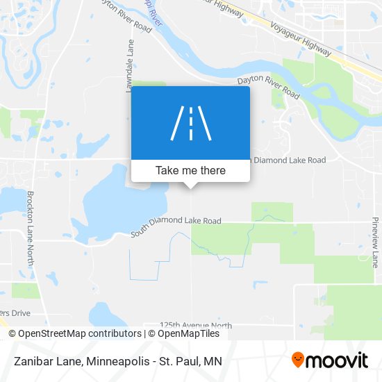 Mapa de Zanibar Lane