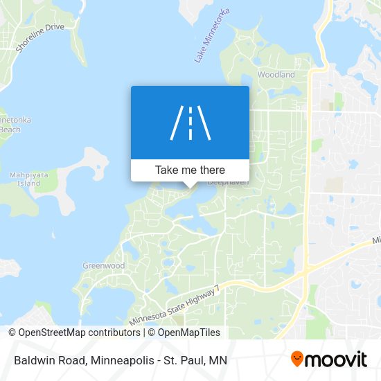 Baldwin Road map