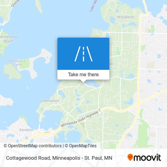 Cottagewood Road map