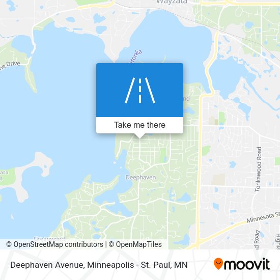 Deephaven Avenue map
