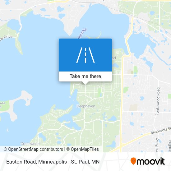Easton Road map
