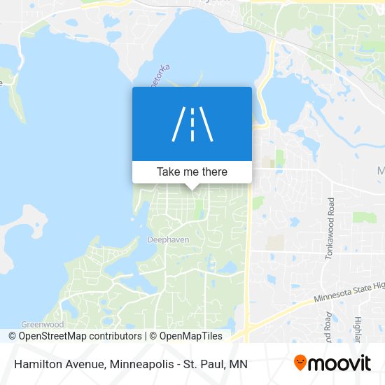 Hamilton Avenue map