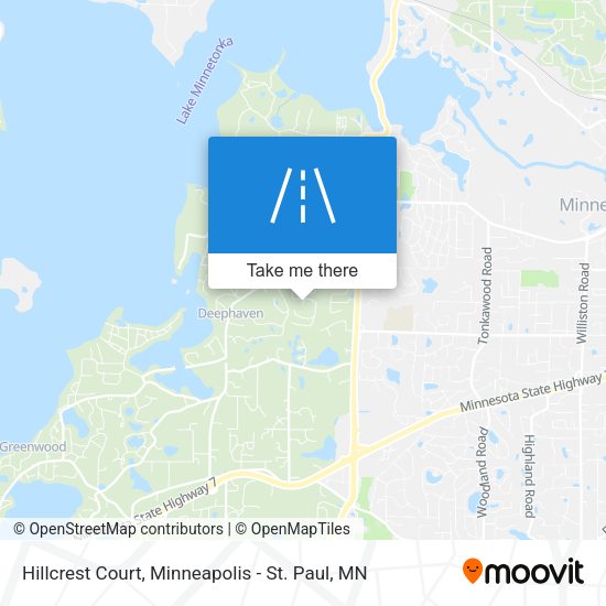 Hillcrest Court map